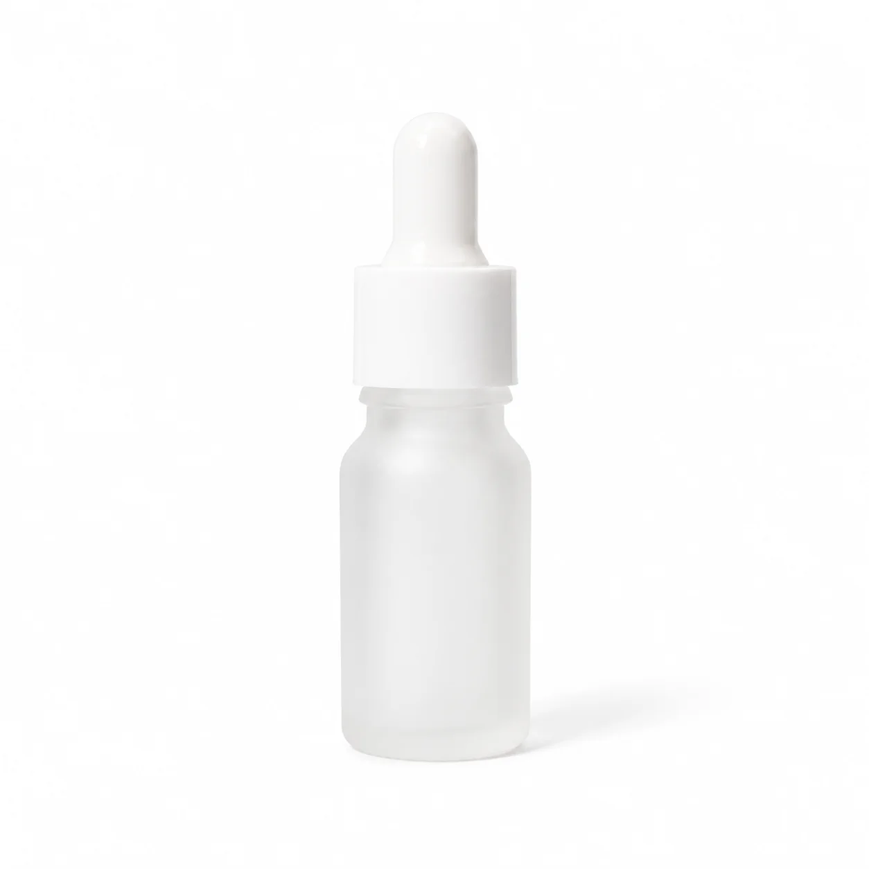 10ml Frosted Glass Dropper Bottle with White Pipette