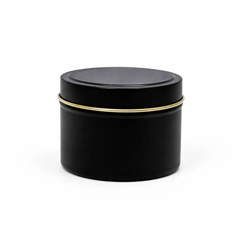 12cl Black Candle Tins
