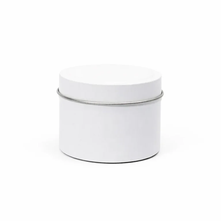 12cl White Candle Tins
