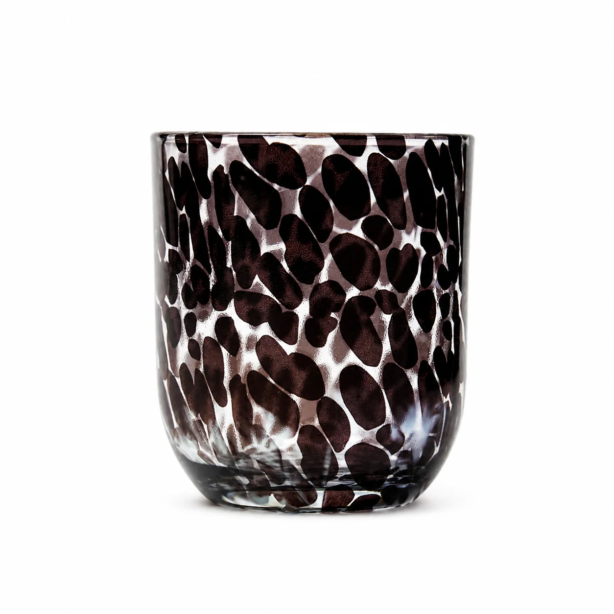 20cl Black Tort Curved Candle Glass