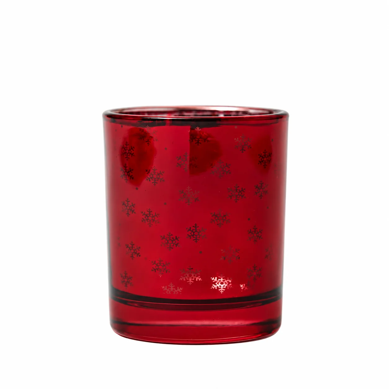 20cl Christmas Red Snowflake Glass