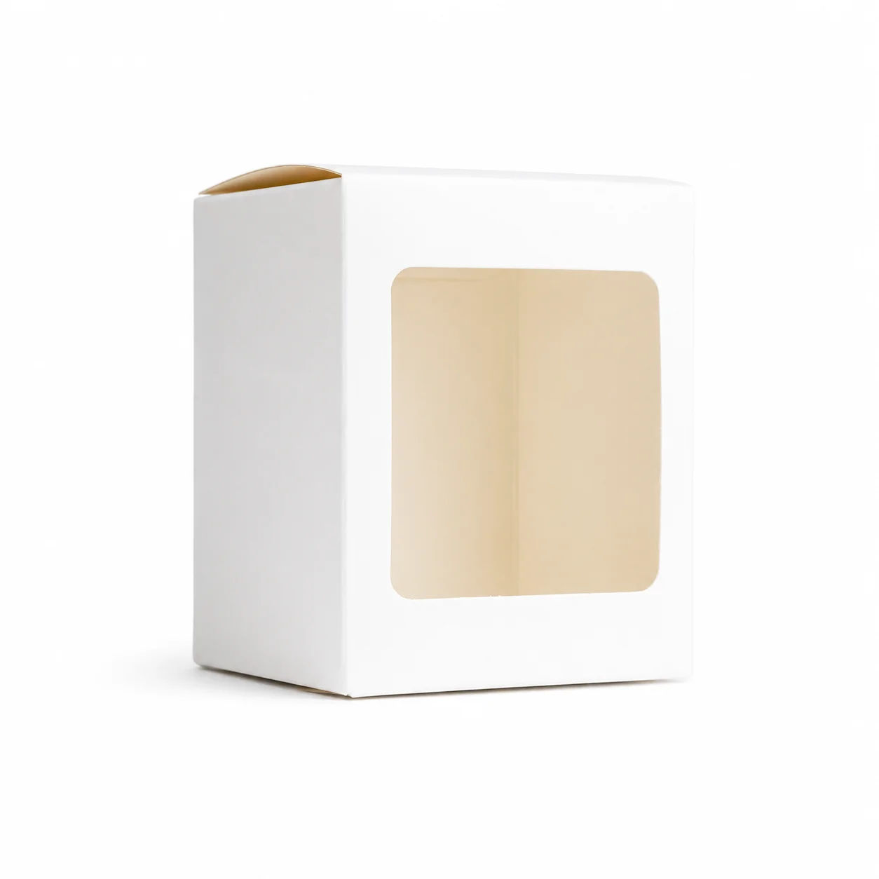 20cl White Candle Box with Window