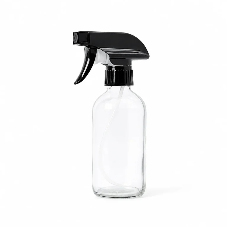 240ml Clear Glass with Black Trigger Spray