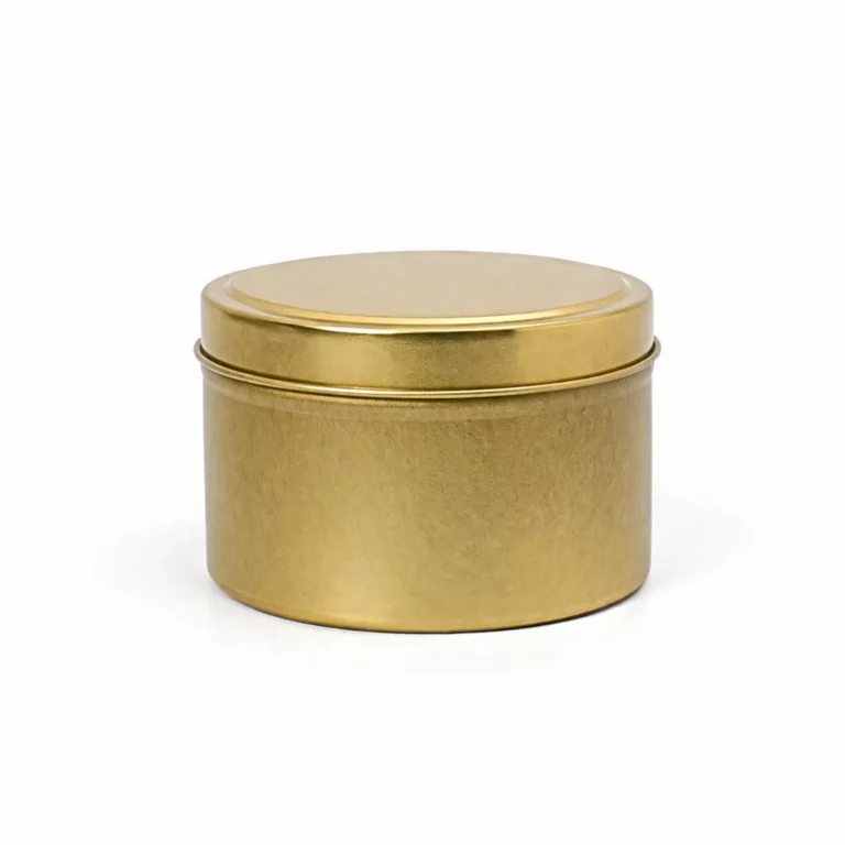 24cl Gold Candle Tins
