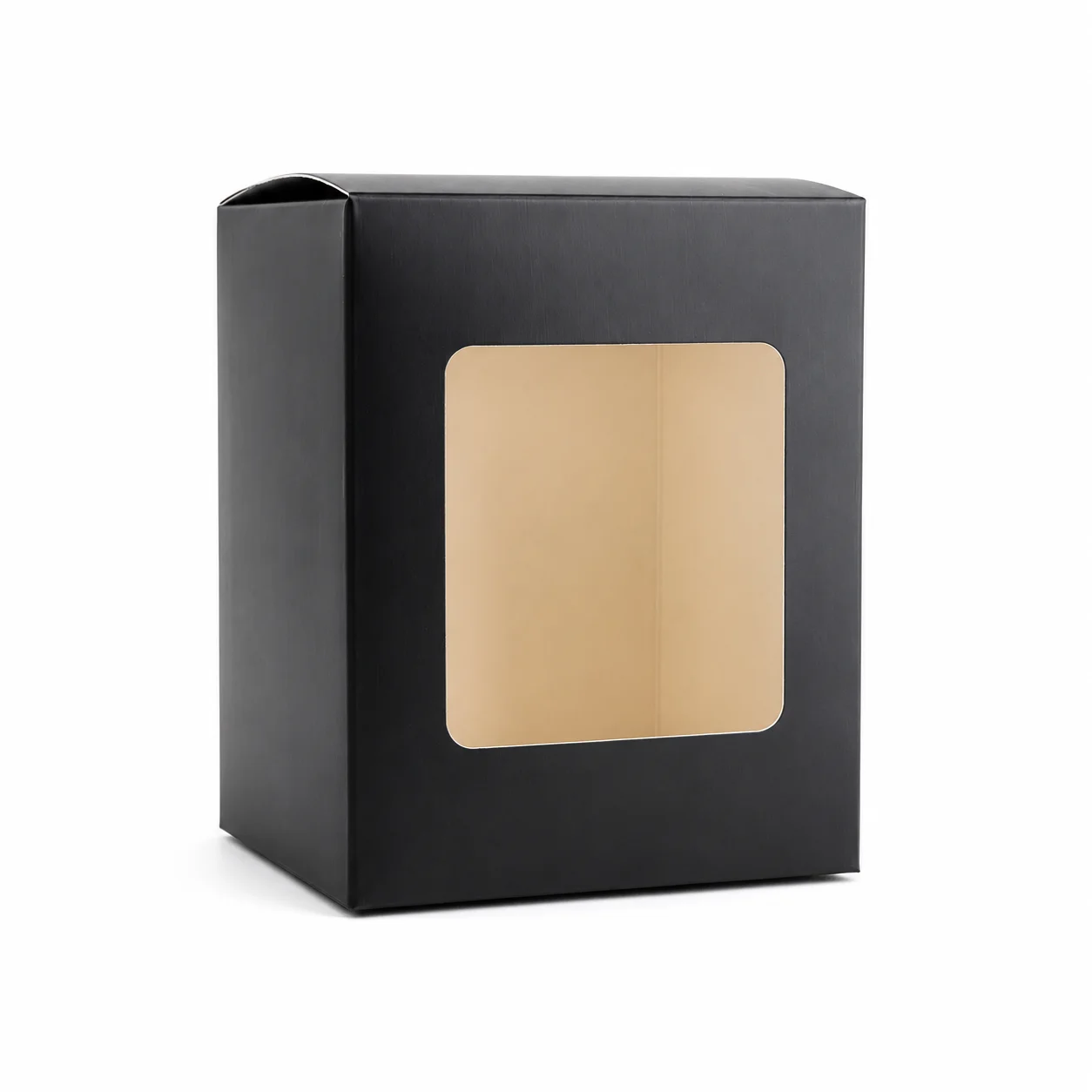 30cl Black Candle Box with Window