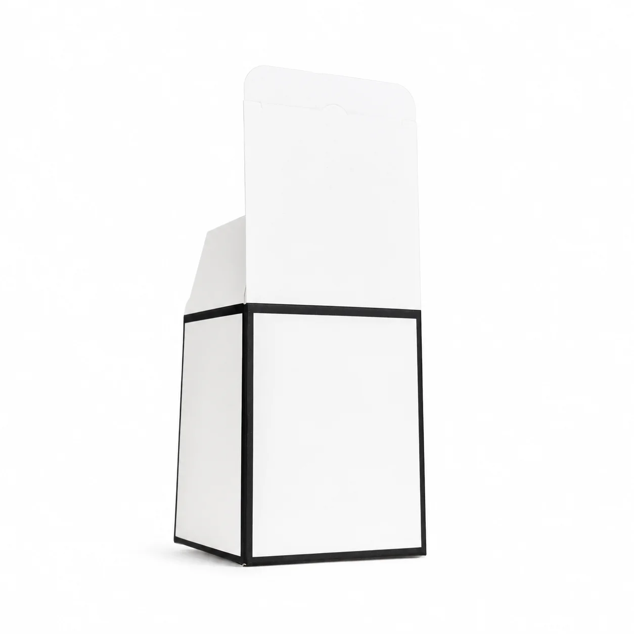 30cl White Candle Box with Black Rim 30cl White Candle Box with Black Rim