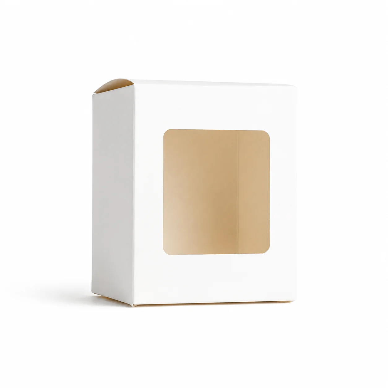 30cl White Candle Box with Window