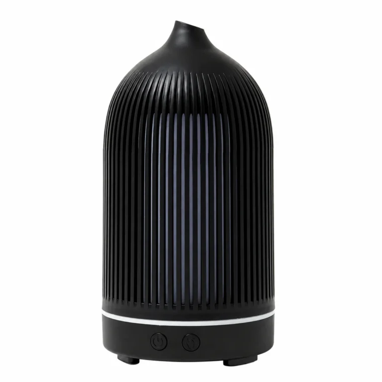 Black Plastic Ribbed Electric Aroma Diffuser