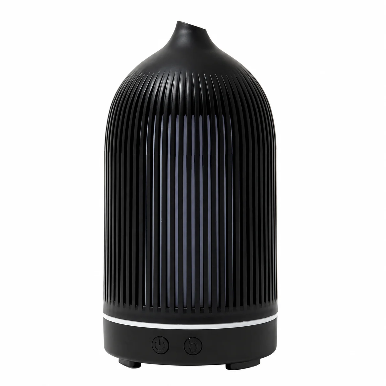 Black Plastic Ribbed Electric Aroma Diffuser