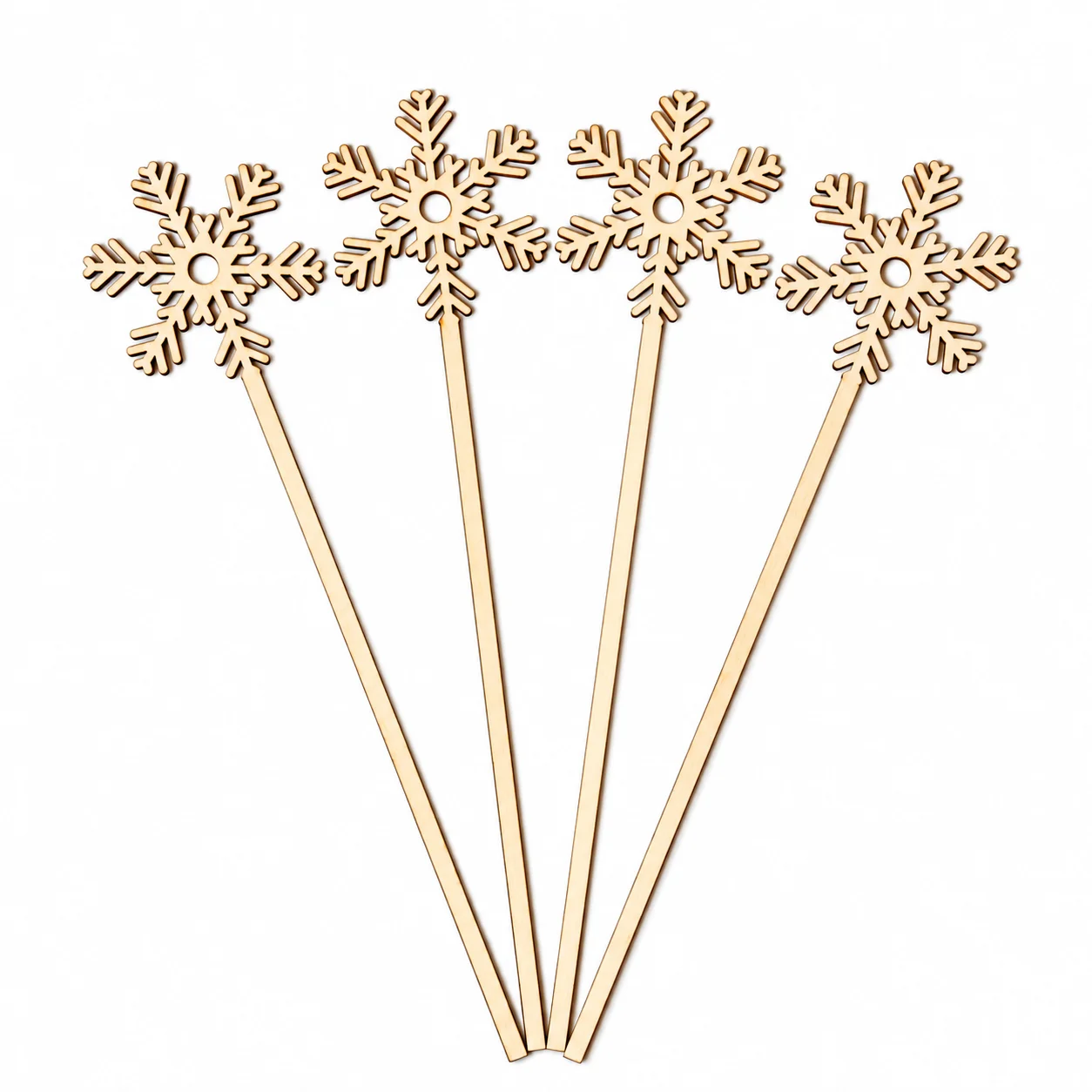 Christmas Snowflake Wooden Reeds
