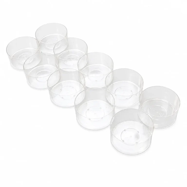 Clear Polycarbonate Tealight Cups - 38 x 18.1mm