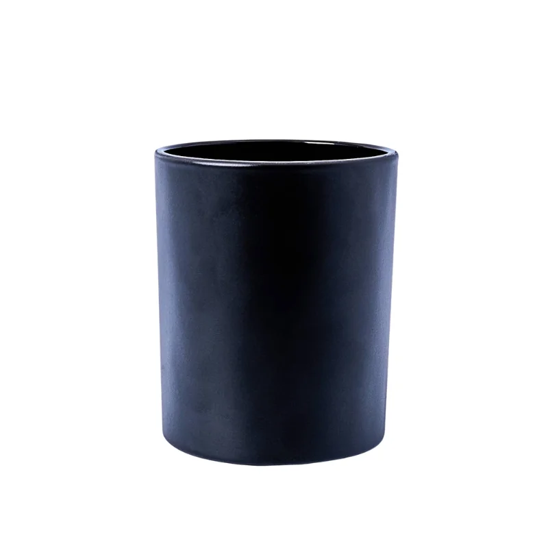 Karen 20cl Matte Black Candle Glass