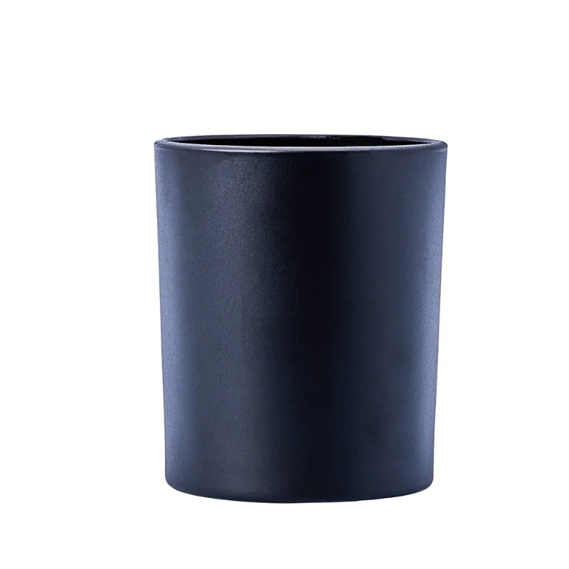 Karen 30cl Matte Black Candle Glass