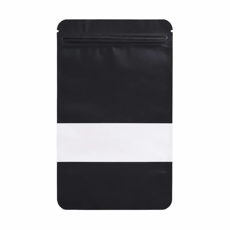 Resealable PET Bag with Window (Black)