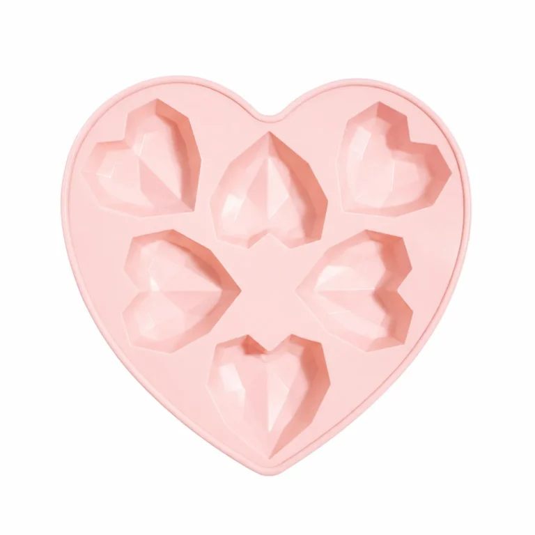 Silicone 6 Cavity Geo Heart Mould