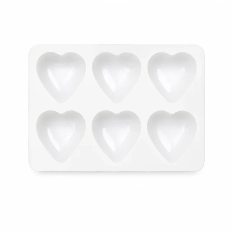 Silicone 6 Cavity Heart Mould