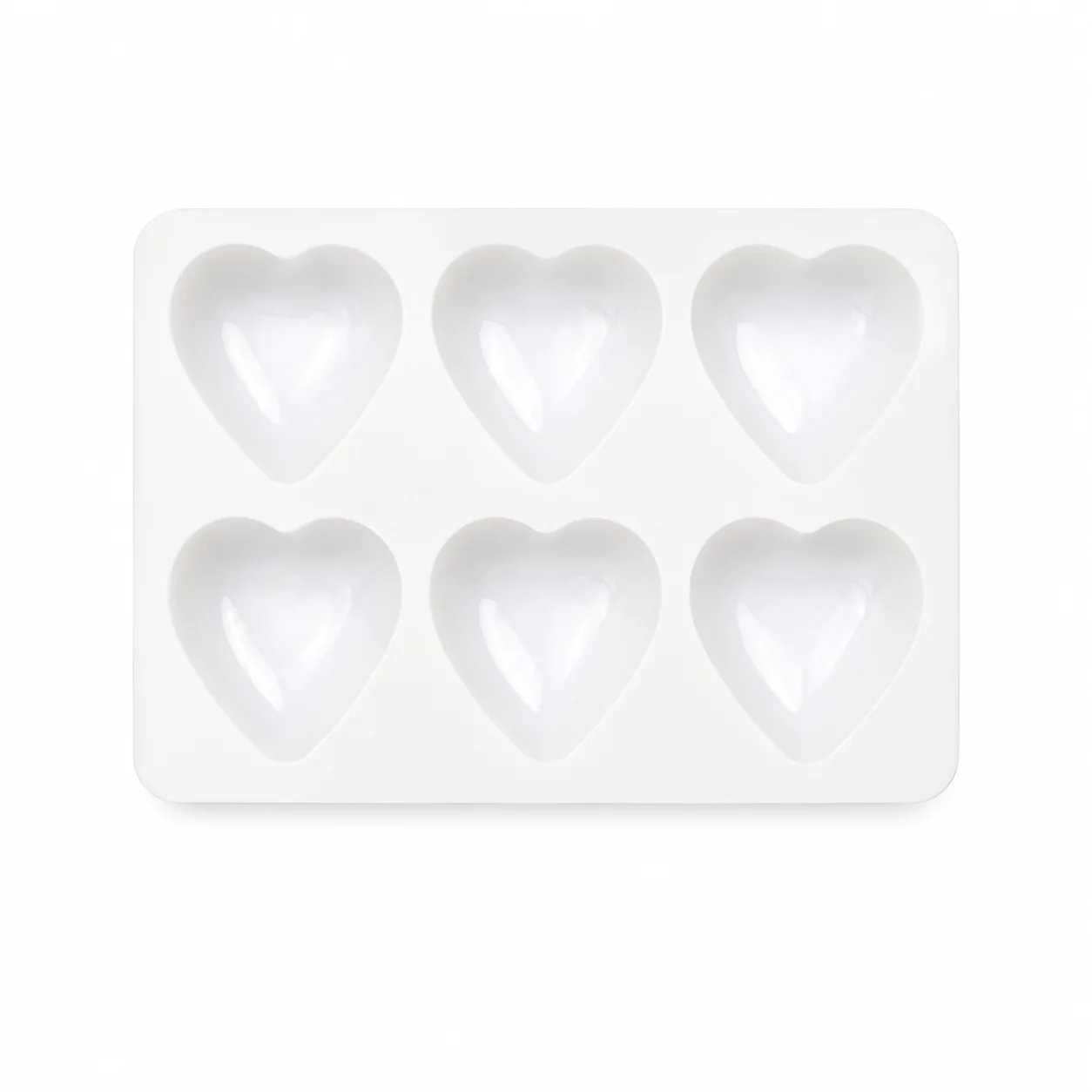 Silicone 6 Cavity Heart Mould