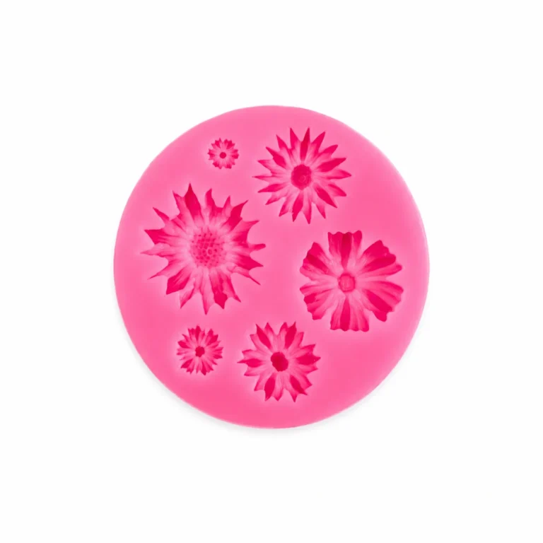 Silicone Circle Mixed Flower Mould