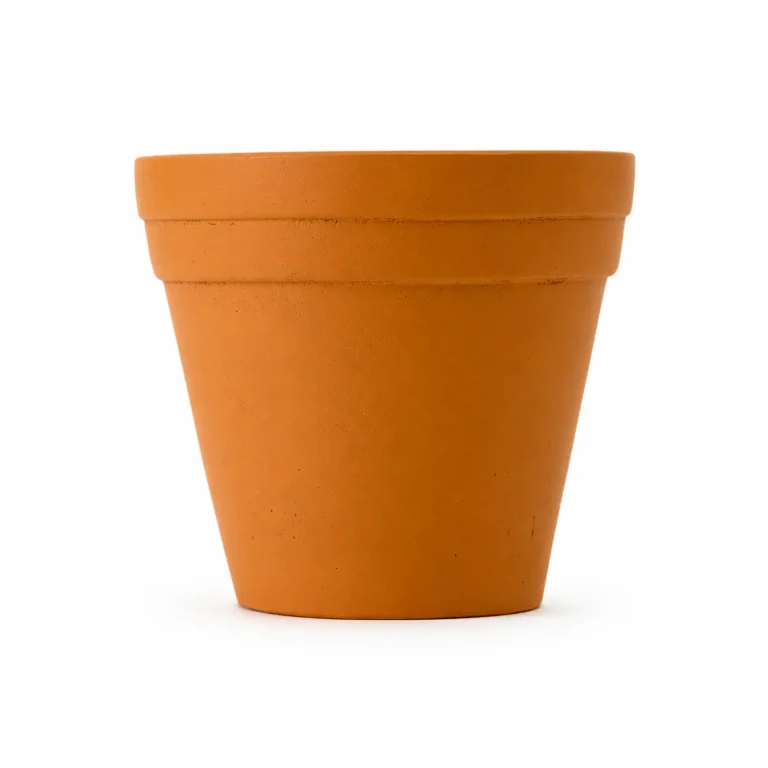 Terracotta Concrete Lined Double Trim Pot