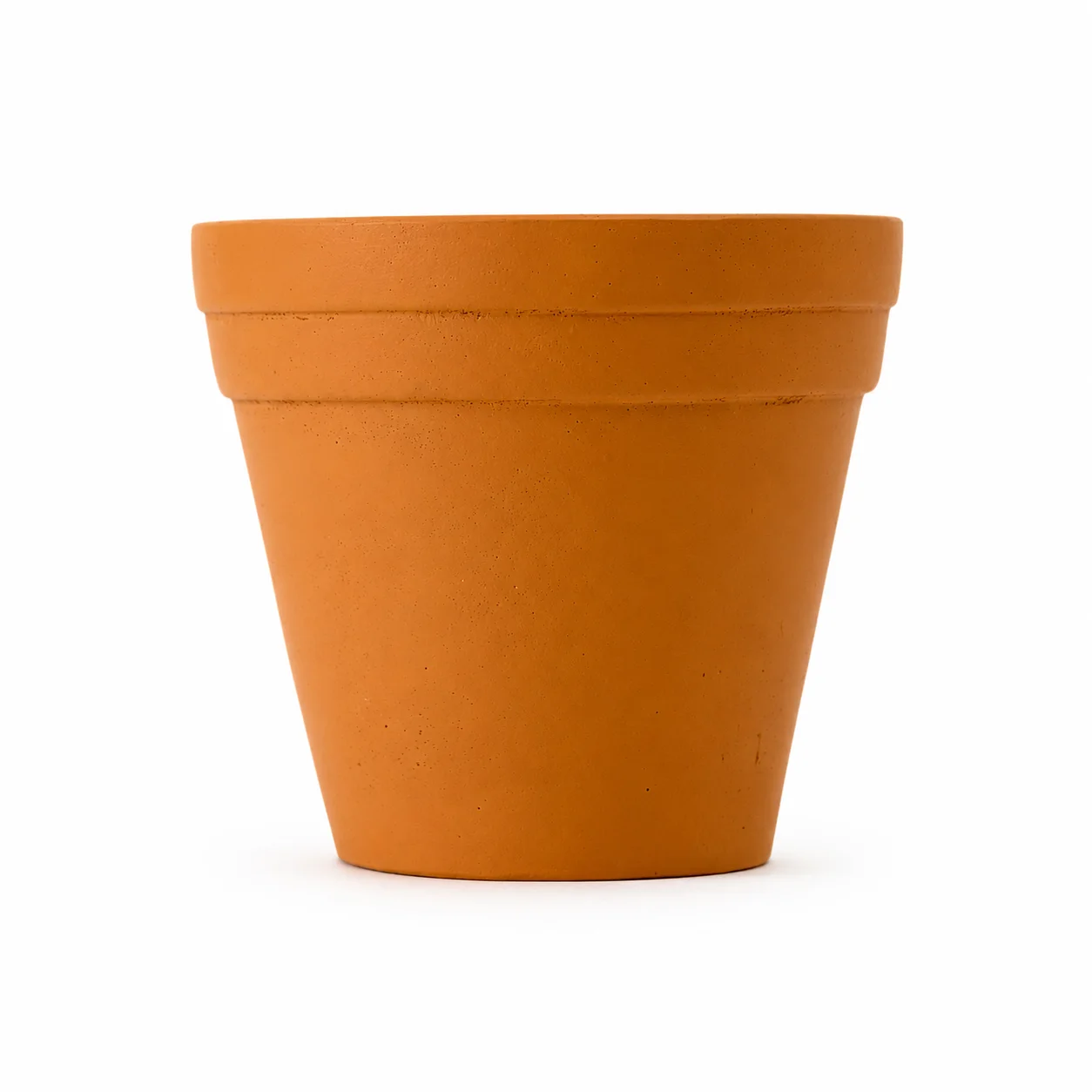 Terracotta Concrete Lined Double Trim Pot
