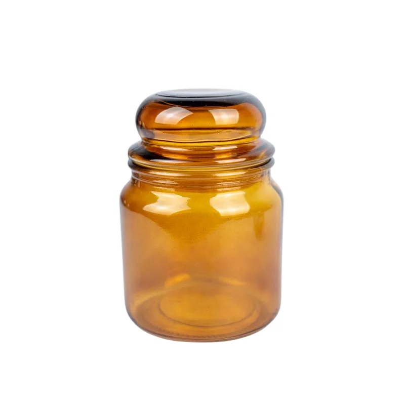 Traditional 60cl Glass Jar Amber