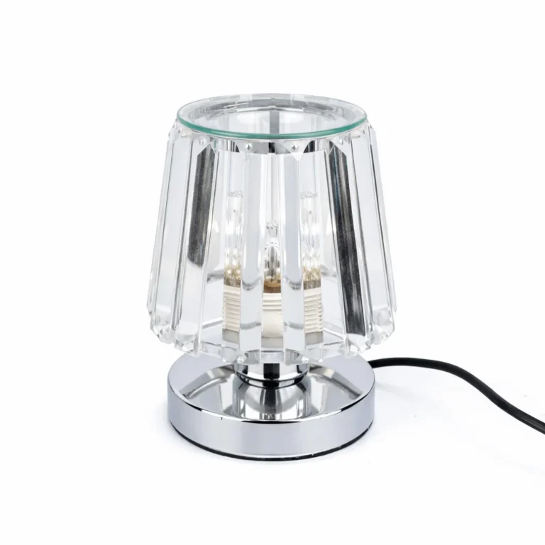 Wax Warmer A-Line Glass Lamp - Silver