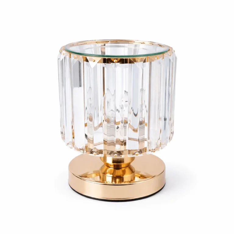 Wax Warmer Straight Glass Lamp - Gold