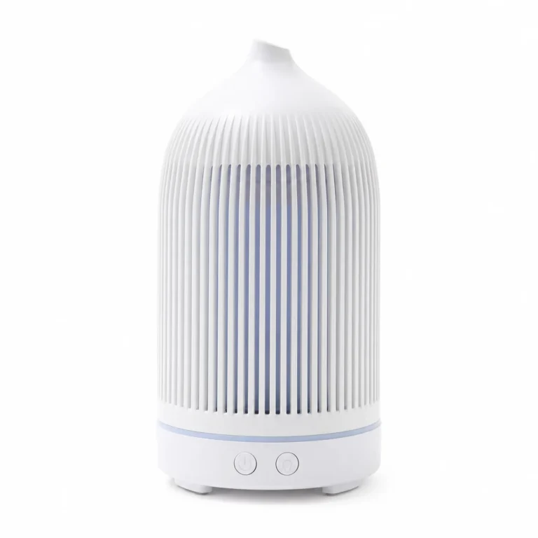 White Plastic Ribbed Electric Aroma Diffuser