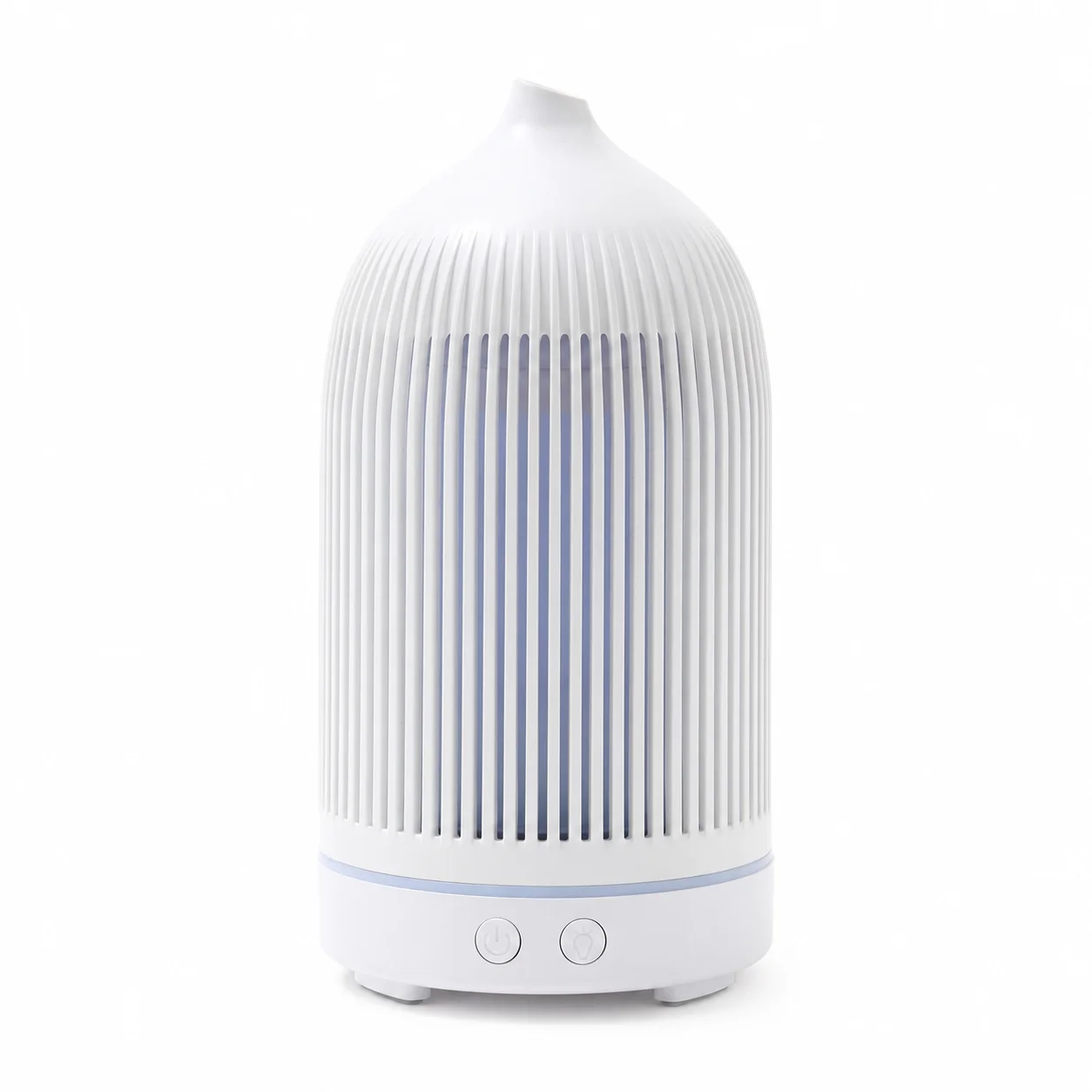 White Plastic Ribbed Electric Aroma Diffuser