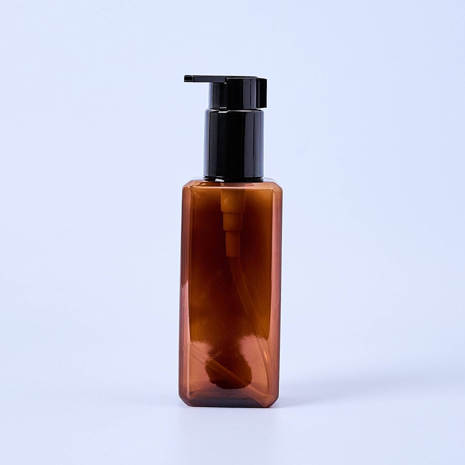 200ml PET Amber Bottle With Pump - Box of 10