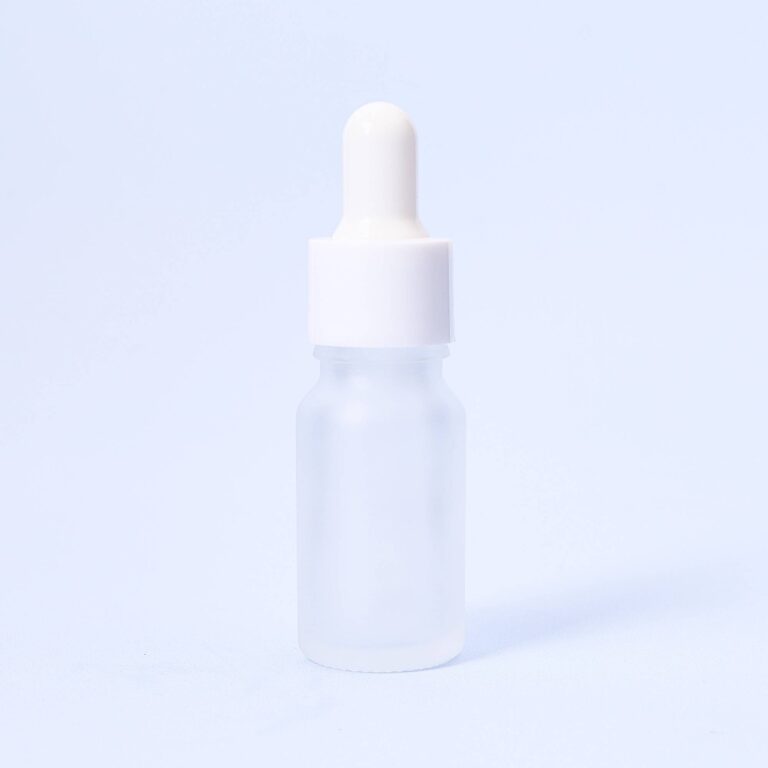 10ml Frosted Dropper Bottle With White Pipette - Box of 10