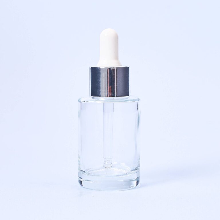 30ml Clear Dropper Bottle With Silver Pipette - Box of 10