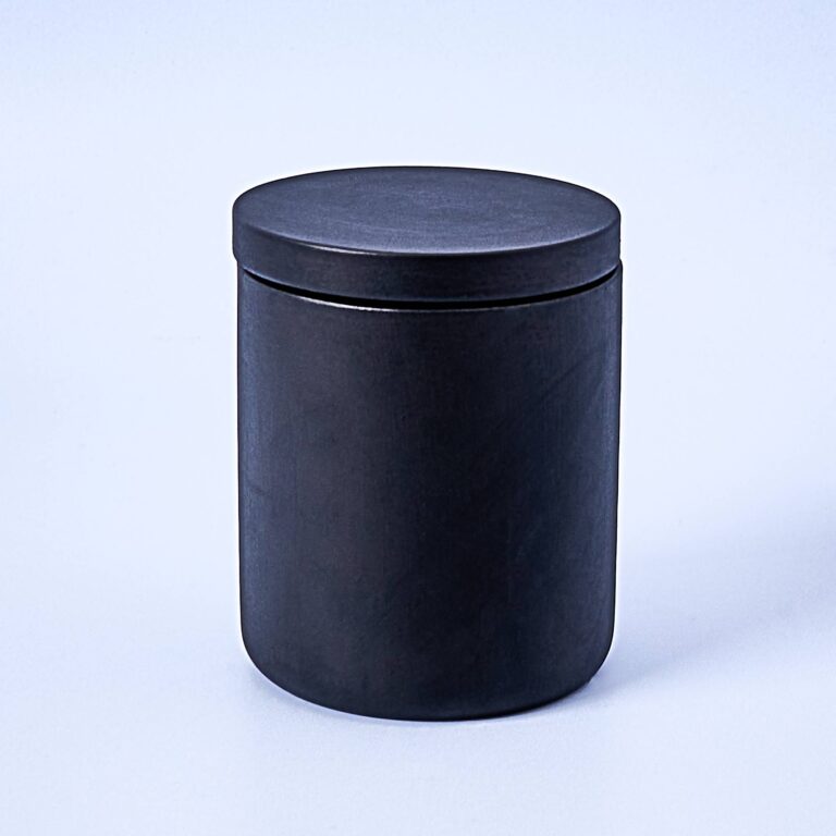 Black Concrete Candle Jar With Lid Available at Supplies For Candles ™