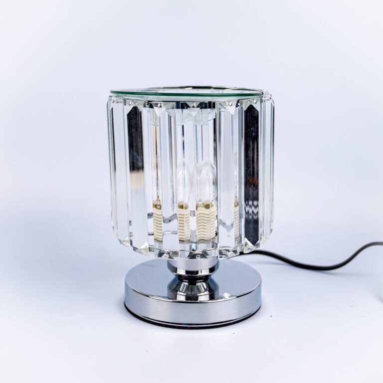 Wax Warmer Straight Lamp Glass Silver