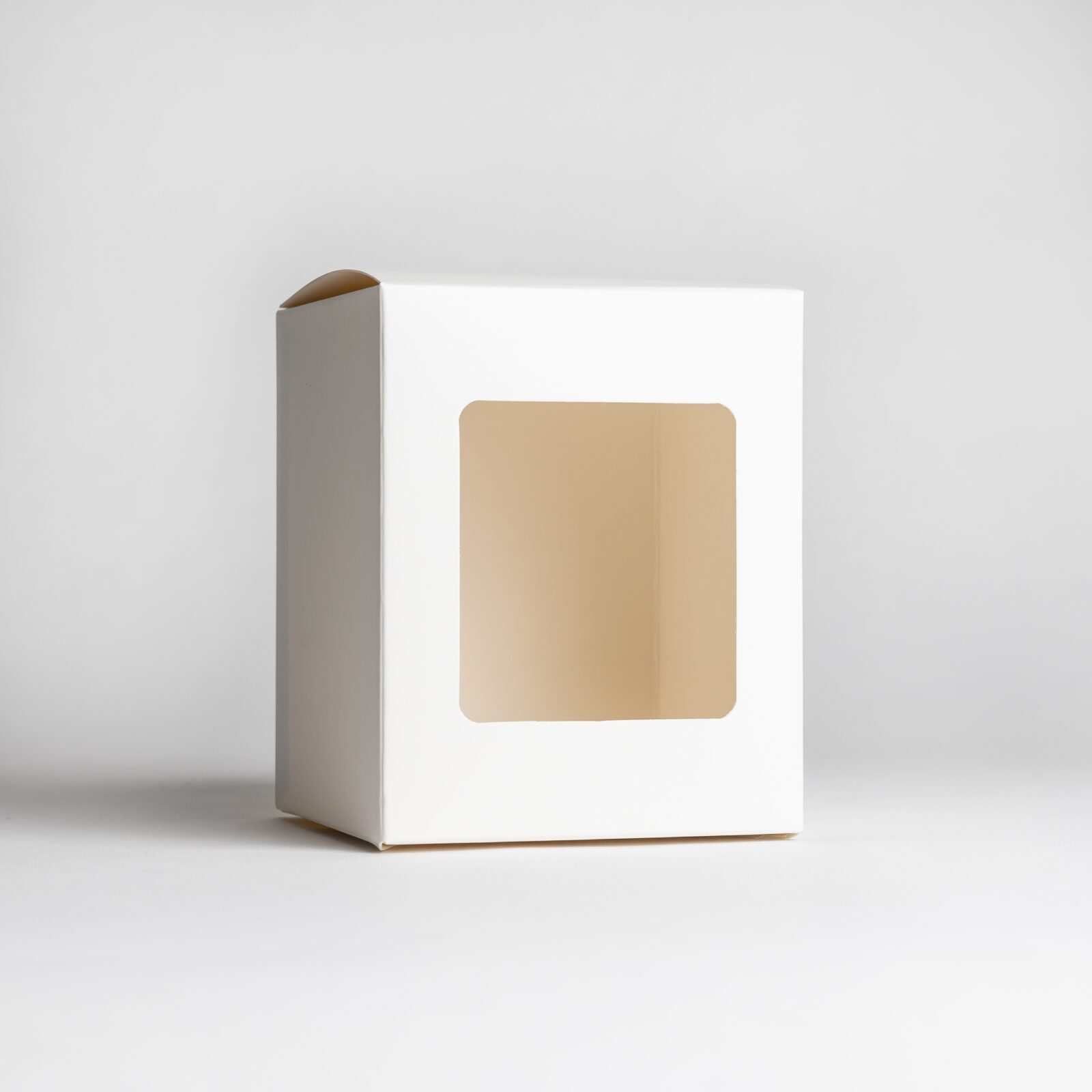 30cl White Candle Box With Window
