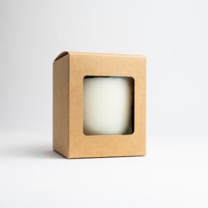 30cl Kraft Candle Box With Window