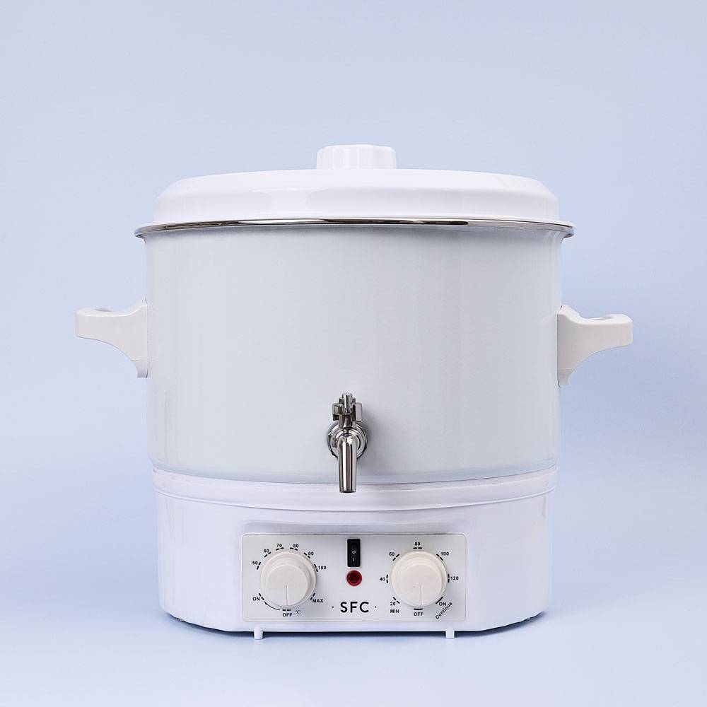 SFC 16L Wax Melter - White Enamel - Front