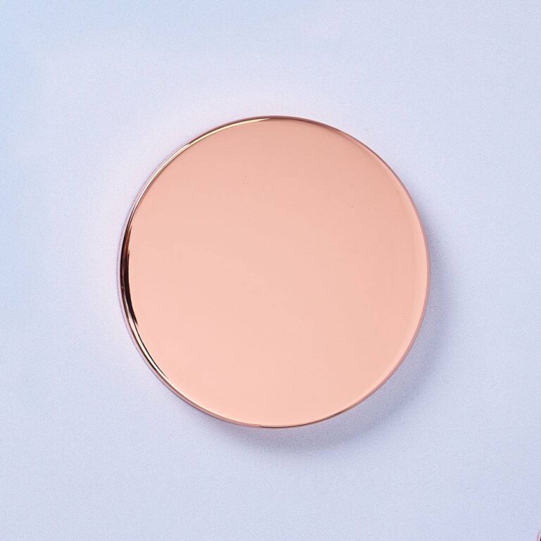 30cl Steel Rose Gold Candle Lid - Box of 6
