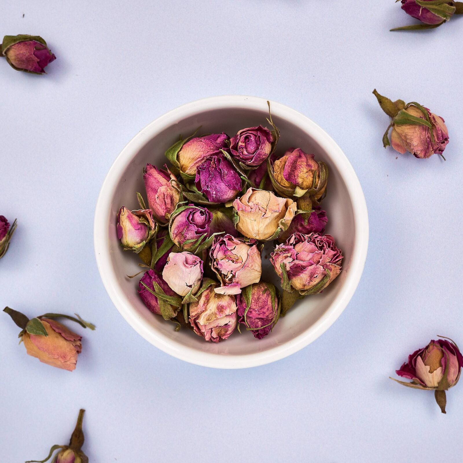 Pink Rose Buds - Dried