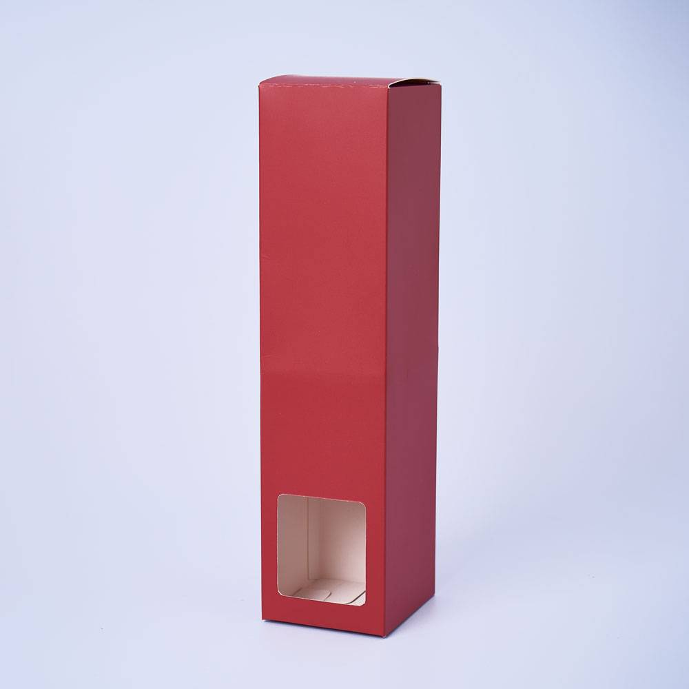 Diffuser Glass Box With Window (Red) - Bag of 6