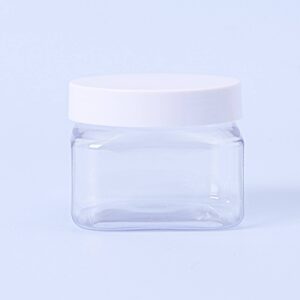 150ml Square PET Container & White Lid - Box of 6
