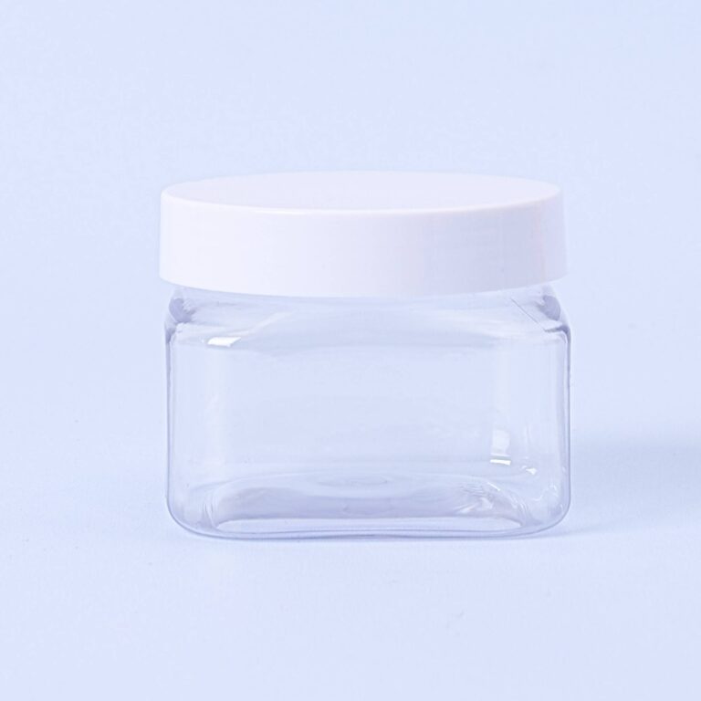 150ml Square PET Container & White Lid - Box of 6