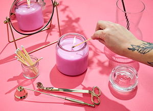 How To Make A Pink Candle