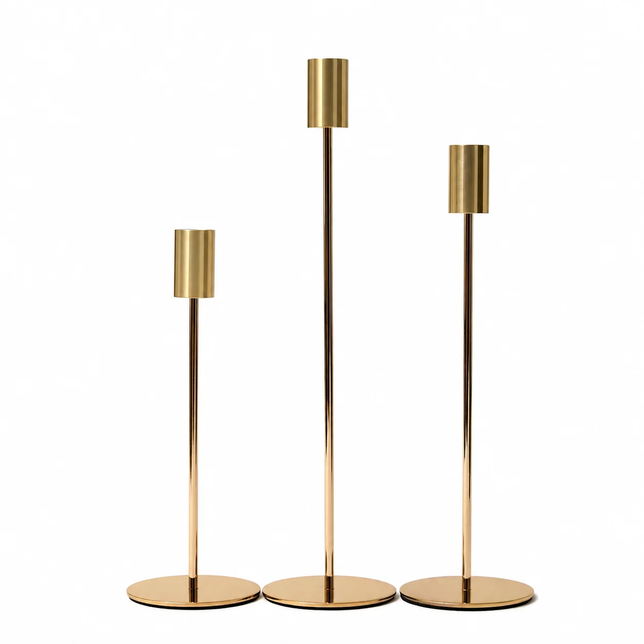 Tall Gold Candle Holders