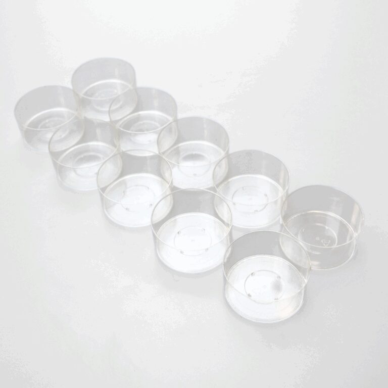 Clear Polycarbonate Tealight Cups 38x27mm