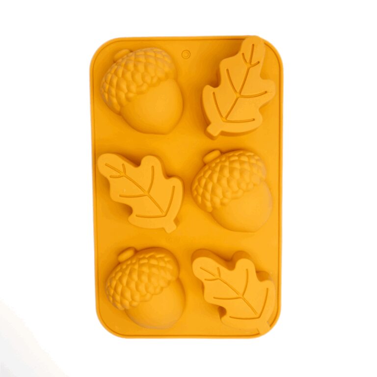 6 Autumn Leaves & Acorns Silicone Moulds