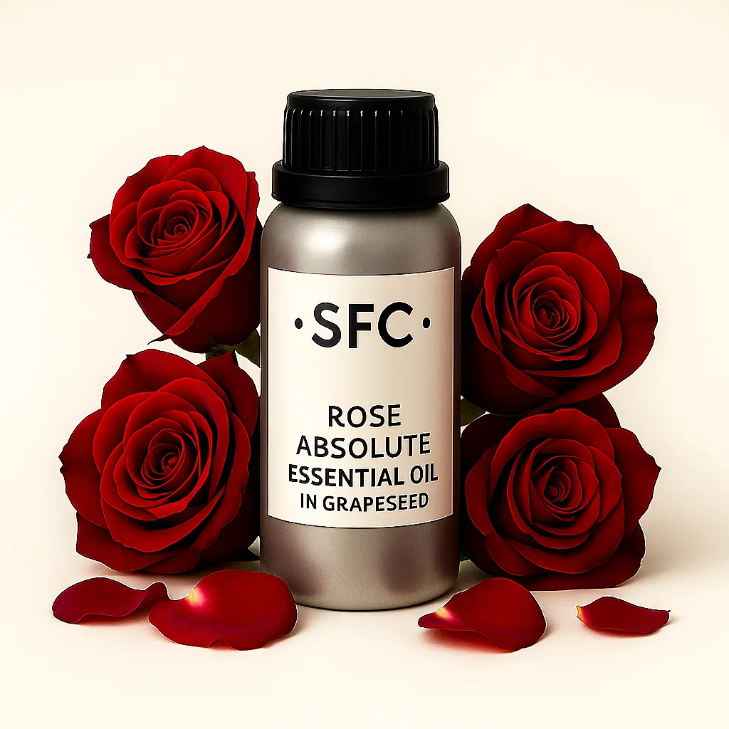 Rose Absolute in Grapeseed Essential Oil