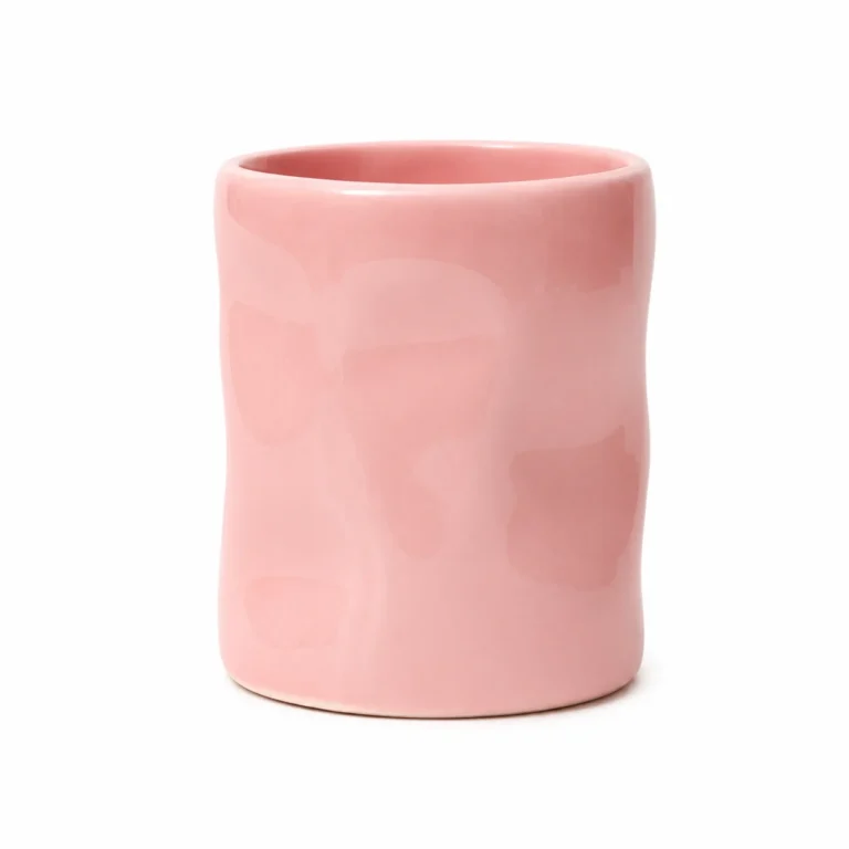 200ml Pink Ceramic Wave Jar