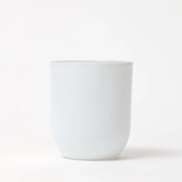 20cl Matte White Curved