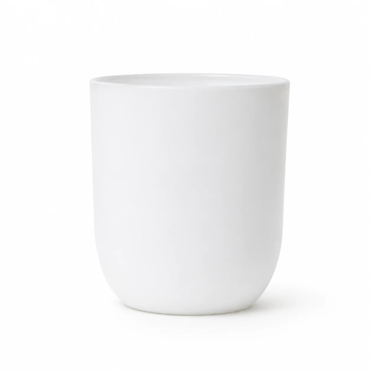20cl Matte Curved White Glass